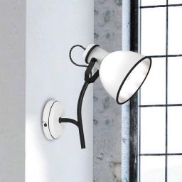 Candellux Zumba kinkiet 1x40W biały/czarny 91-72122