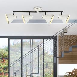 Candellux Zumba lampa podsufitowa 4x40W biały/czarny 94-72153