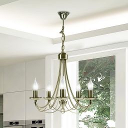 Candellux Muza lampa wisząca 5x40W patyna 35-69170