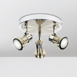 Candellux Arkon lampa podsufitowa 3x50W satyna nikiel/chrom 98-60051