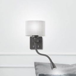 Candellux Polo kinkiet 1x40W szary/czarny 21-75499