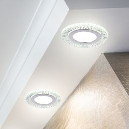 Candellux SSP-28 lampa do zabudowy 2x5W srebrny/przezroczysty 2203164