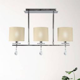 Candellux Estera lampa podsufitowa 3x40W kremowa/chrom 33-11510