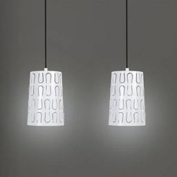 Candellux Vista lampa wisząca 2x60W biała 32-64271