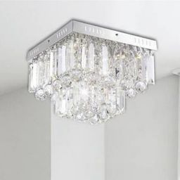 Candellux Carmina lampa podsufitowa 18W LED chrom/kryształ 98-44716