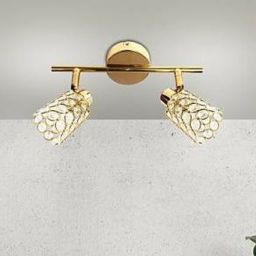Candellux York lampa podsufitowa 2x40W mosiądz 92-70104
