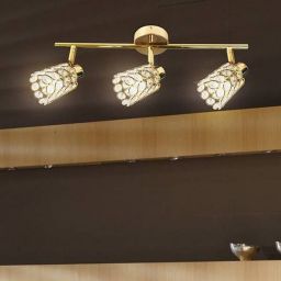 Candellux York lampa podsufitowa 3x40W mosiądz 93-70111