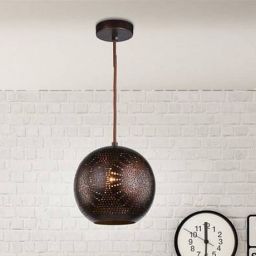 Candellux Sfinks lampa wisząca 1x60W brązowa 31-43283