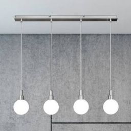 Candellux Maldus lampa wisząca 4x40W chrom/biała 34-01474