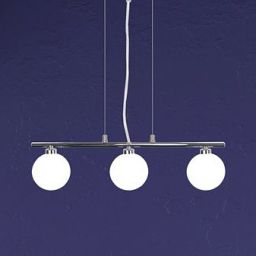 Candellux Raisa lampa wisząca 3x40W biała/chrom 33-01382