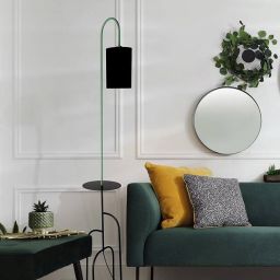 Candellux Ravello lampa stojąca 1x40W czarna/miętowa 51-00064