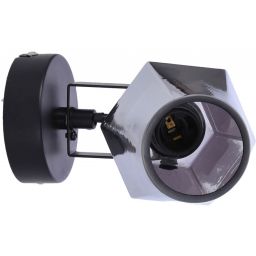 Candellux Randi kinkiet 1x15W czarny/przydymiony 91-13347