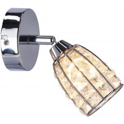 Candellux Shiba kinkiet 1x15W chrom/przezroczysty 91-13385