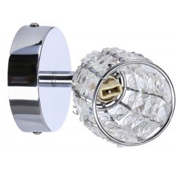 Candellux Shiba kinkiet 1x15W chrom/przezroczysty 91-13385