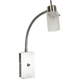 Candellux Frozen kinkiet 1x40W LED nikiel mat/biały 91-22493