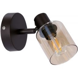 Candellux Agra kinkiet 1x40 W czarny-bursztynowy 91-25036