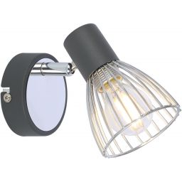 Candellux Modo kinkiet 1x40W czarny/chrom 91-61515