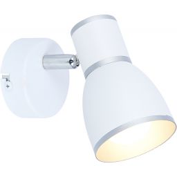 Candellux Fido kinkiet 1x40W biały/chrom 91-63366