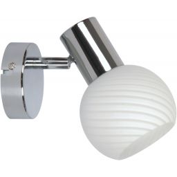 Candellux Turno kinkiet 1x40W chrom/biały 91-94189