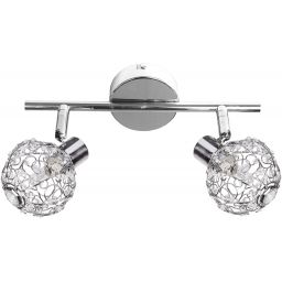 Candellux Collar lampa podsufitowa 2x40W chrom 92-13644