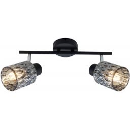 Candellux Bill lampa podsufitowa 2x40 W czarna 92-27382