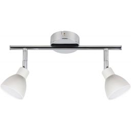 Candellux Roy lampa podsufitowa 2x5W LED chrom/biały 92-67555