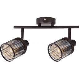 Candellux Canabera lampa podsufitowa 2x40W brązowa/bursztynowa 92-81766