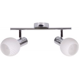 Candellux Turno lampa podsufitowa 2x40W chrom/biały 92-94202