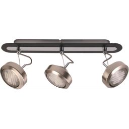 Candellux Earth lampa podsufitowa 3x9W LED wenge/satyna 93-15801