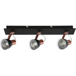 Candellux Markus lampa podsufitowa 3x50 W czarna 93-35608-M