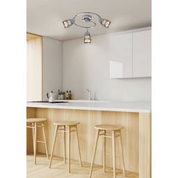 Candellux Milton lampa podsufitowa 3x10W chrom 93-61300