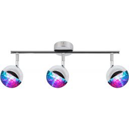 Candellux Party lampa podsufitowa 3x3W LED chrom 93-67777