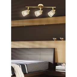 Candellux York lampa podsufitowa 3x40W mosiądz 93-70111