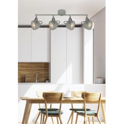 Candellux Pent lampa podsufitowa 4x50W szary 94-68071