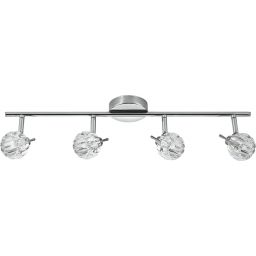 Candellux Bombola lampa podsufitowa 4x40W chrom/kryształ 94-70319