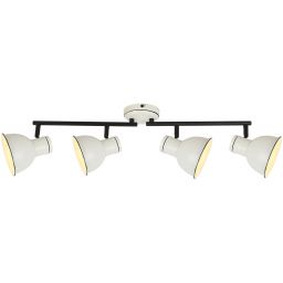 Candellux Zumba lampa podsufitowa 4x40W biały/czarny 94-72153