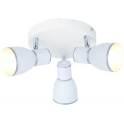 Candellux Fido lampa podsufitowa 3x40W biały/chrom 98-63397