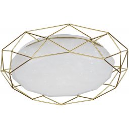 Candellux Sven plafon 1x24W biały/złoty 98-66312