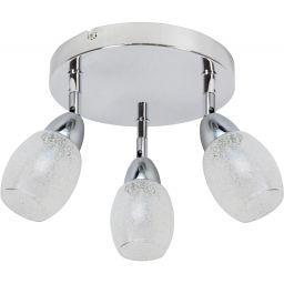 Candellux Rico lampa podsufitowa 3x6W LED chrom/przezroczysty 98-67692