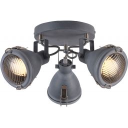 Candellux Crodo lampa podsufitowa 3x40W szary 98-71132
