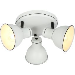 Candellux Zumba lampa podsufitowa 3x40W biały/czarny 98-72160