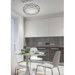 Candellux Sven plafon 1x24W biały/czarny 98-73167