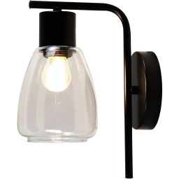 Candellux Moldo kinkiet 1x40 W czarny-przezroczysty 21-35110