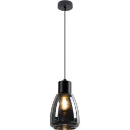 Candellux Moldo lampa wisząca 1x40 W czarna-przydymiona 31-35080