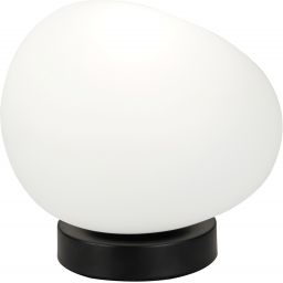 Candellux Stones lampa stołowa 1x40 W biała-czarna 41-35219