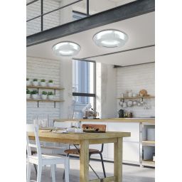 Candellux Merle plafon 1x24 W srebrny 98-66206