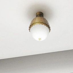 CosmoLight Pralines lampa wisząca 1x40W biały/mosiądz P01220BR