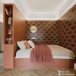 CosmoLight Cape Town lampa podsufitowa 1x7W biały/mosiądz C01919BR