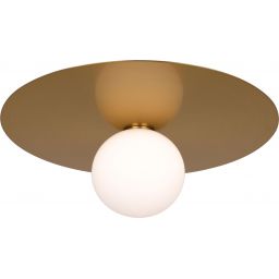 CosmoLight Cape Town lampa podsufitowa 1x7W biały/mosiądz C01919BR