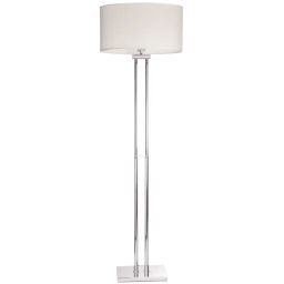 CosmoLight Athens lampa stojąca 1x40 W biała-chrom F01451CH-WH
